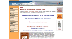 Desktop Screenshot of petervantriet.nl